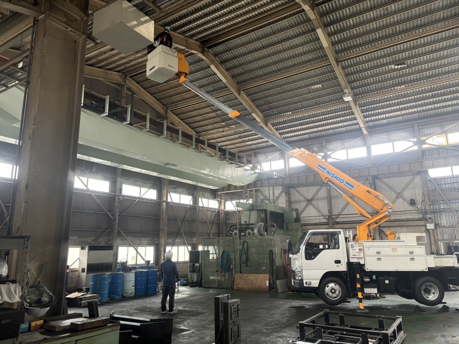 基板交換の様子